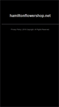 Mobile Screenshot of hamiltonflowershop.net