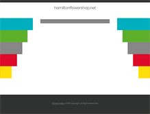 Tablet Screenshot of hamiltonflowershop.net